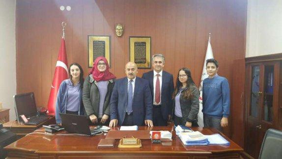 Kanuni Anadolu Lisesi Okul Müdürü ve Çise Grubu Öğrencileri Müdürlüğümüzü Ziyaret etti.